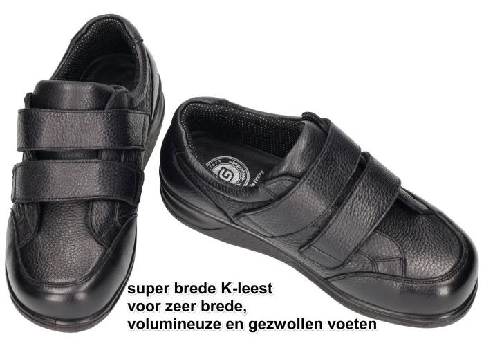 G-comfort D-122S geklede lage schoenen zwart
