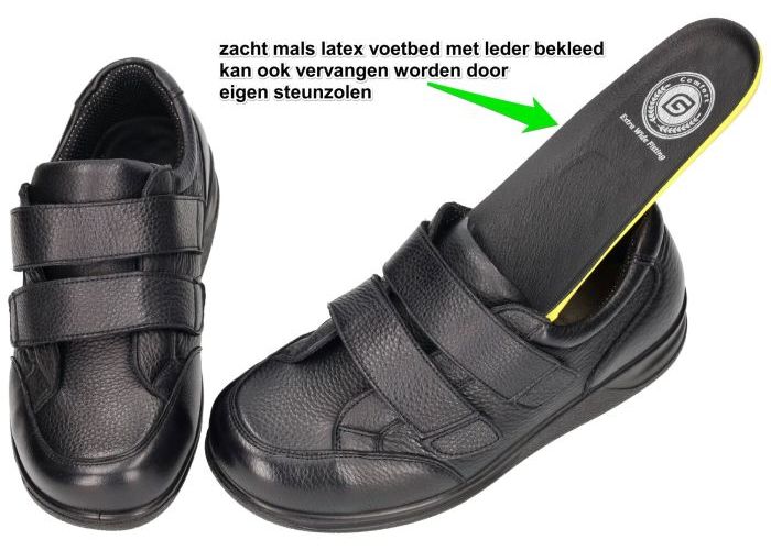 G-comfort D-122S geklede lage schoenen zwart