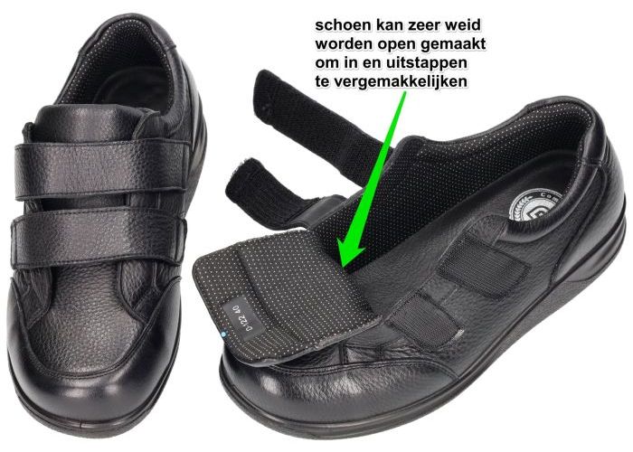 G-comfort D-122S geklede lage schoenen zwart