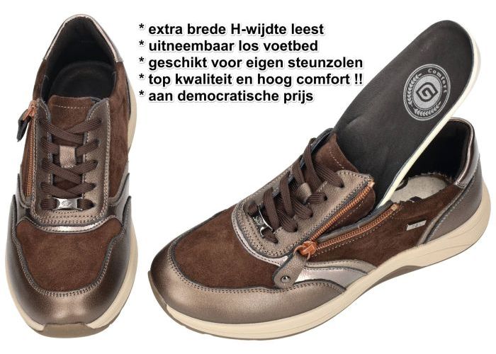 G-comfort R-5189 - 1BC sneakers  bruin donker
