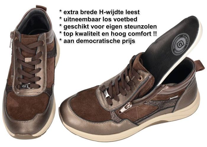 G-comfort R-5189 - 5BR sneakers  bruin donker