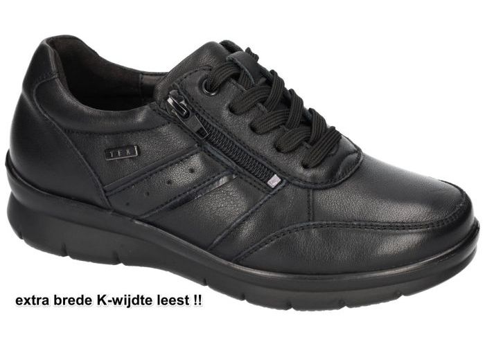 Damesschoenen G-comfort SNEAKERS P-8262S (mat zwart) Zwart