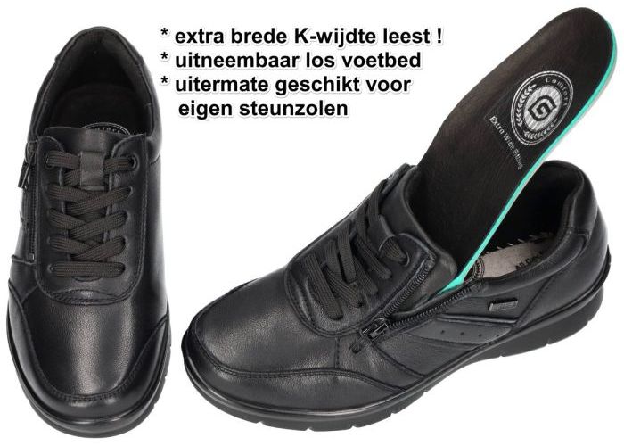 G-comfort P-8262S  (mat zwart) sneakers  zwart