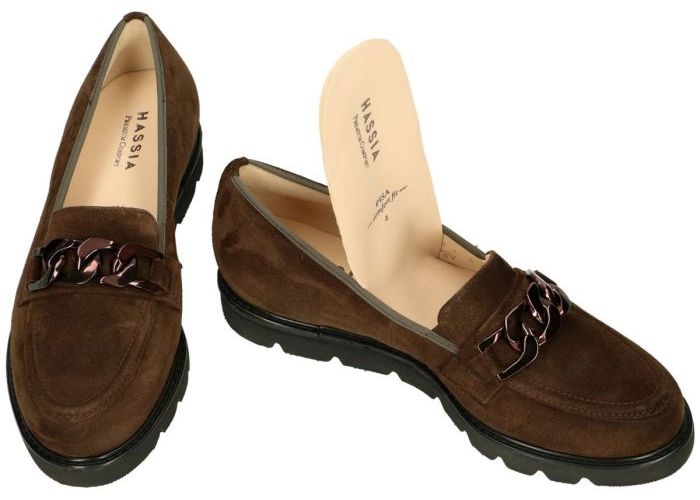 Hassia 6-30 1578 PISA (G) ballerina's & mocassins bruin donker