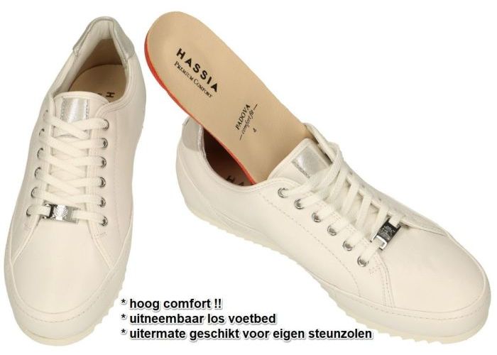 Hassia 30 1040  PADOVA (G) sneakers  off-white/ecru/parel