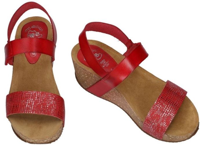 Hee 19010  sandalen rood