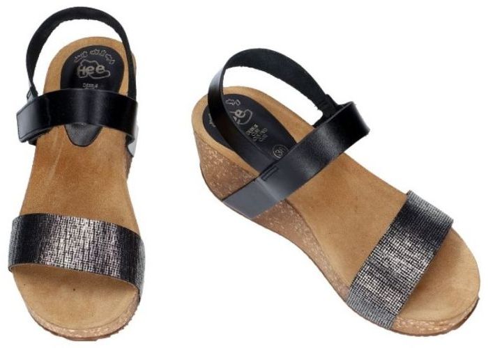Hee 18010 sandalen zwart
