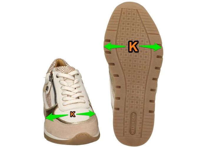 Helioform 249.001.0347 wijdte K sneakers  wit