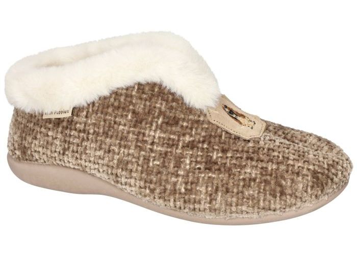 Hush Puppies 1.ORIGIN pantoffels taupe