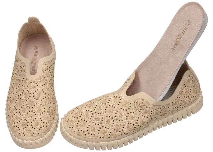 Ilse Jacobsen TULIP3485 (Tulip Organic Flat) ballerina's & mocassins beige