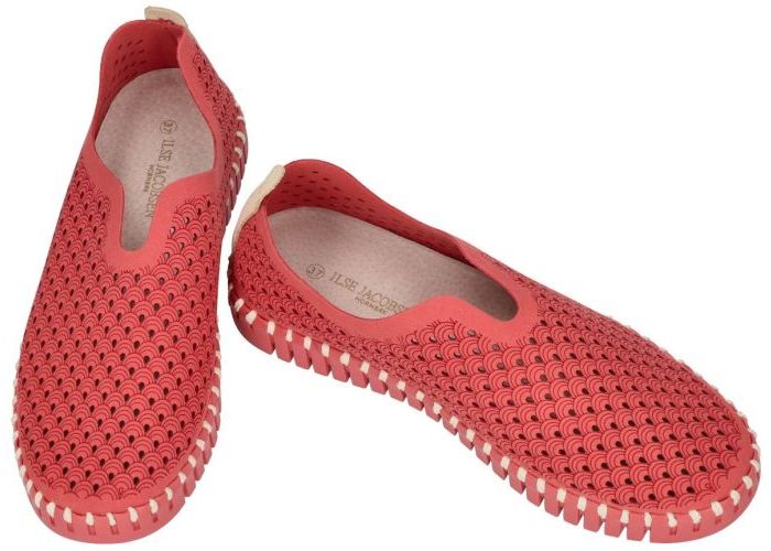 Ilse Jacobsen TULIP3977 (Tulip Slip-In) ballerina's & mocassins koraalrood