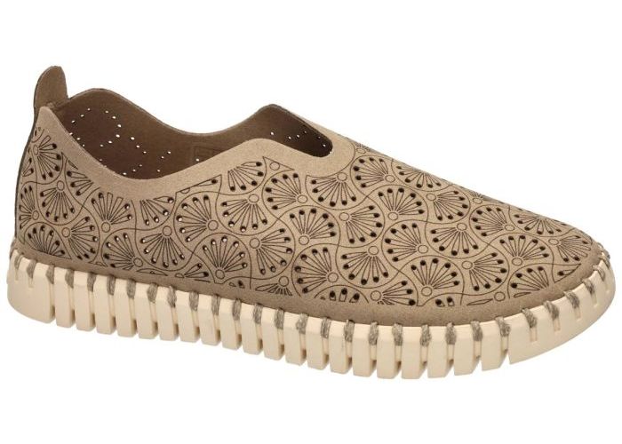 Ilse Jacobsen TULIP3485 (Tulip Organic Flat) ballerina's & mocassins taupe donker