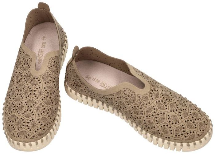 Ilse Jacobsen TULIP3485 (Tulip Organic Flat) ballerina's & mocassins taupe donker