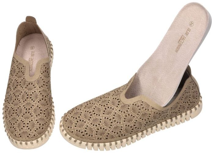 Ilse Jacobsen TULIP3485 (Tulip Organic Flat) ballerina's & mocassins taupe donker