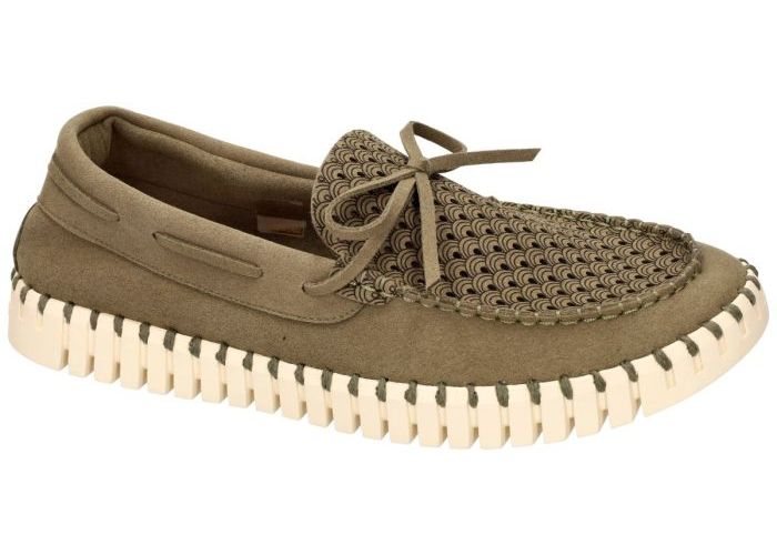 Ilse Jacobsen TULIP3488MEN Tullip Sailor Shoe for Men mocassins kaki/camouflage