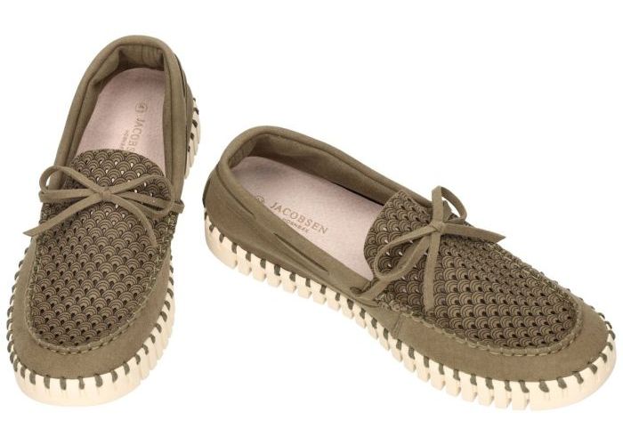 Ilse Jacobsen TULIP3488MEN Tullip Sailor Shoe for Men mocassins kaki/camouflage