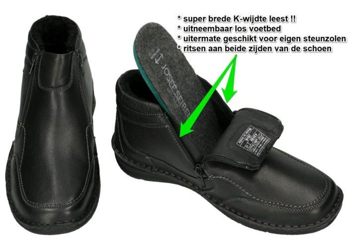 Josef Seibel 43696 ANVERS 96 boots & bottines zwart