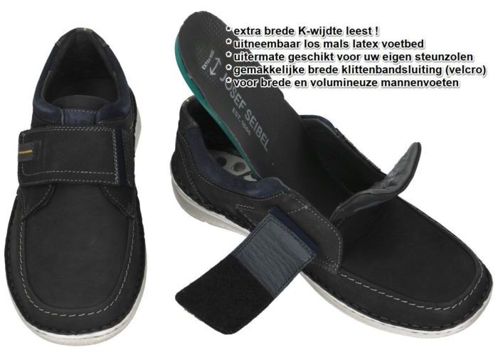 Josef Seibel 43693 ANVERS 93 casual schoenen blauw donker
