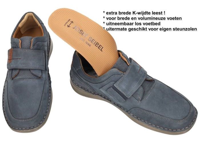 Josef Seibel 44983 NEW ANVERS 83 casual schoenen blauw licht