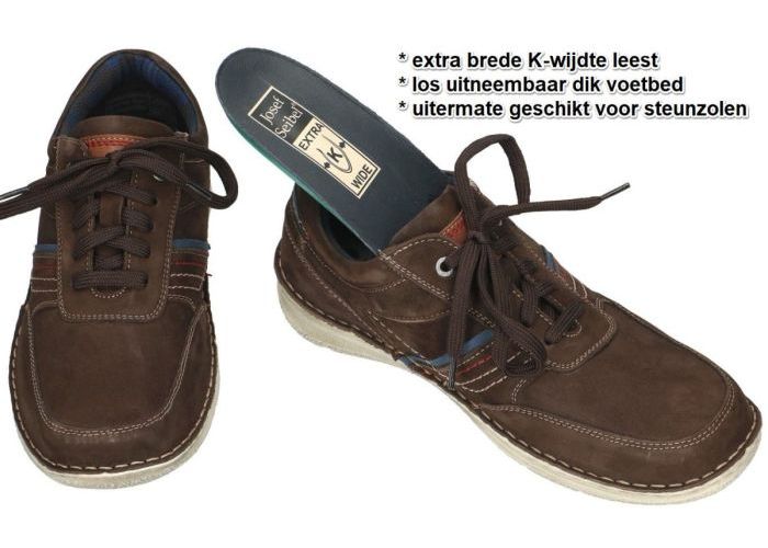 Josef Seibel 43643 TE21 ANVERS 89 casual schoenen bruin donker