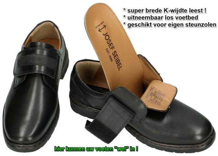 Josef Seibel 42802 ALASTAIR 02 geklede lage schoenen zwart