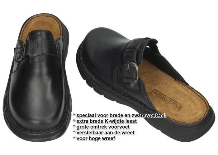 Josef Seibel 45905 WIDO 05 pantoffels & slippers zwart