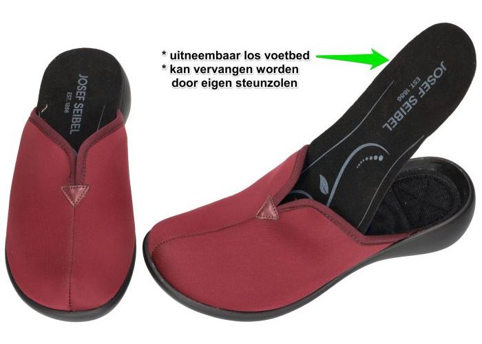 Josef Seibel KORSIKA 07  (583807 323 410) pantoffels bordeaux
