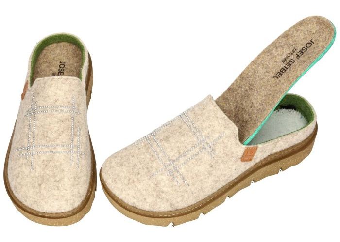 Josef Seibel CARMAUX 09  artikel 53009 TE257 230 pantoffels off-white-crÈme-ivoorkleur