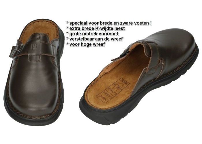 Josef Seibel 45905 WIDO 05 pantoffels & slippers bruin donker