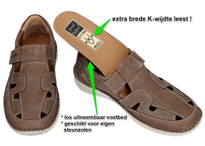 Josef Seibel 43635 ANVERS 81 sandalen taupe donker
