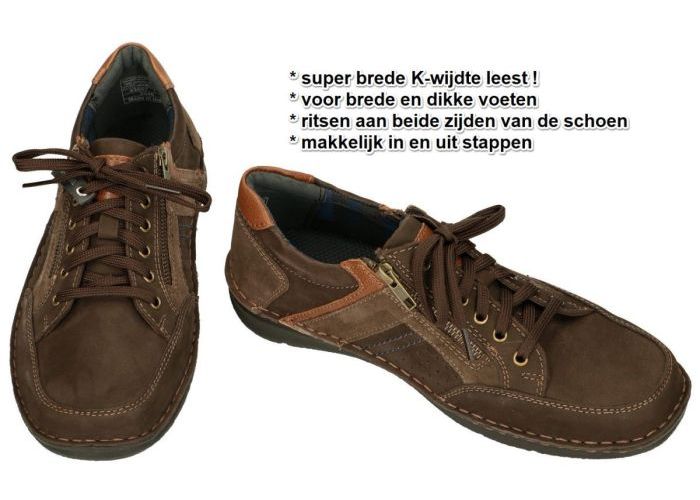 Josef Seibel 43687 ANVERS 87 sneakers bruin donker
