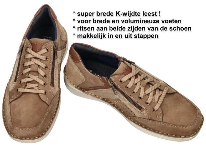 Josef Seibel 44987  New Anvers 87   sneakers bruin licht