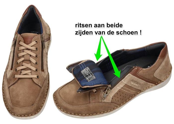 Josef Seibel 44987  New Anvers 87   sneakers bruin licht