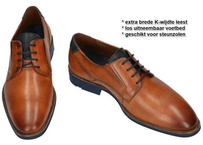 Lloyd KARAS 10-351-12  geklede lage schoenen cognac/caramel