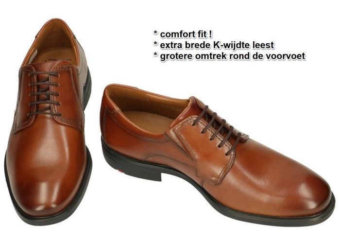 Lloyd KENTUCKY 19-360-03  geklede lage schoenen cognac/caramel
