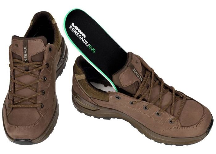 Lowa 311967 renegade EVO GTX LO wide wandelschoenen bruin donker