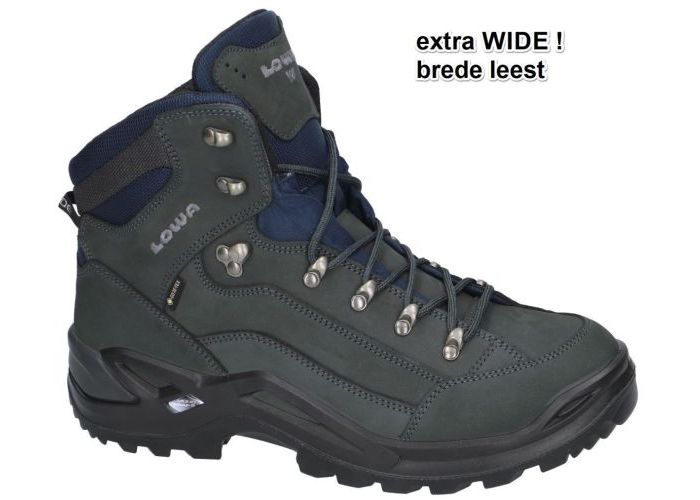 Lowa 310968 RENEGADE gtx mid WIDE wandelschoenen grijs  donker