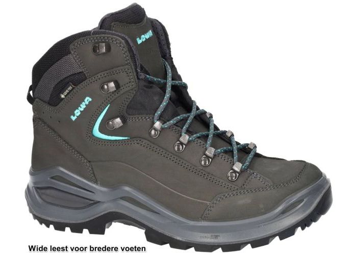 Damesschoenen Lowa WANDELSCHOENEN 321917 RENEGADE EVO gtx MID Ws Wide Grijs Donker