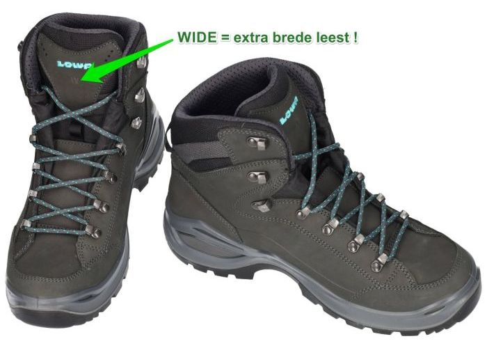 Lowa 321917 RENEGADE EVO gtx MID Ws Wide wandelschoenen grijs  donker