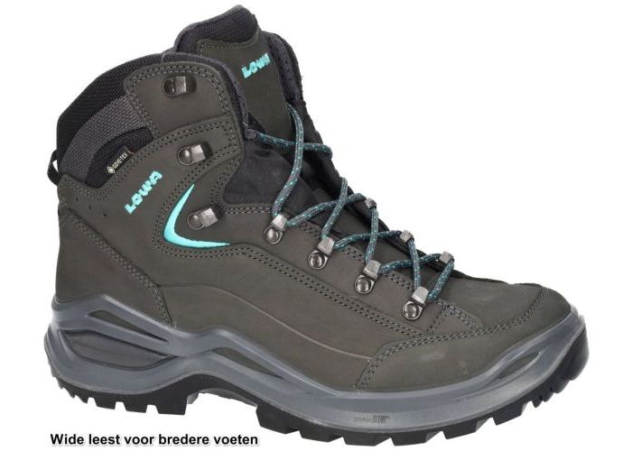 Lowa 321917 RENEGADE EVO gtx MID Ws Wide wandelschoenen grijs  donker