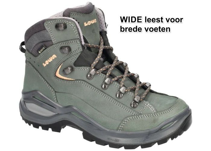 Lowa 321917 RENEGADE EVO gtx MID Ws Wide wandelschoenen grijs-groen