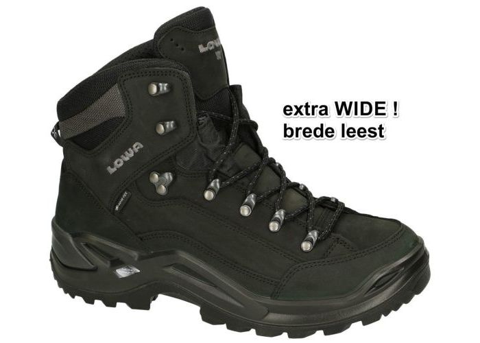 Lowa 310968 RENEGADE gtx mid WIDE wandelschoenen zwart