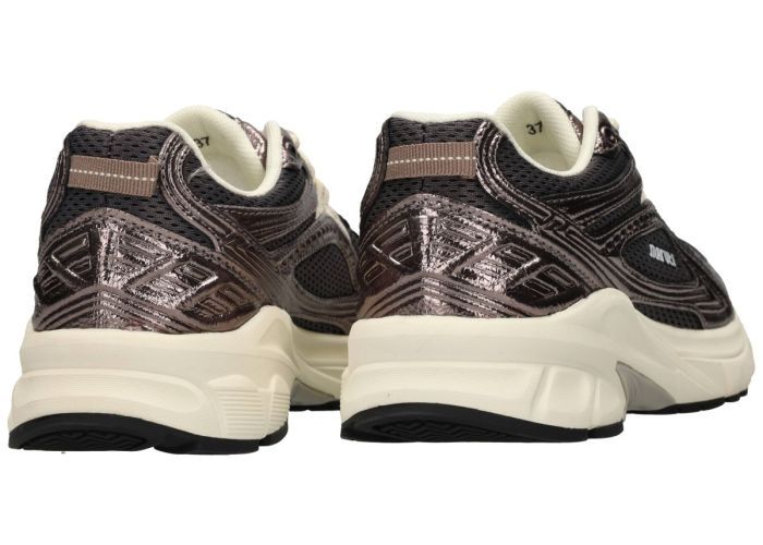 Maruti Nola Leather Metallic Anthracite 66.1895.01 sneakers  bruin donker