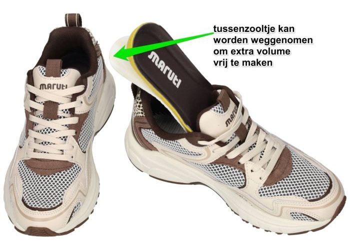 Maruti Novi Leather/textile Offwhite 66.1810.01-V78 sneakers  off-white-crÈme-ivoorkleur
