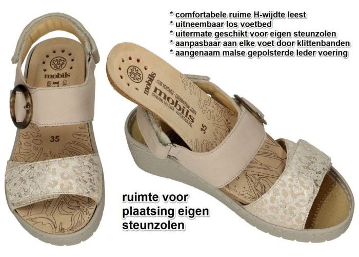 Mobils Ergonomic PHELICIA sandalen beige