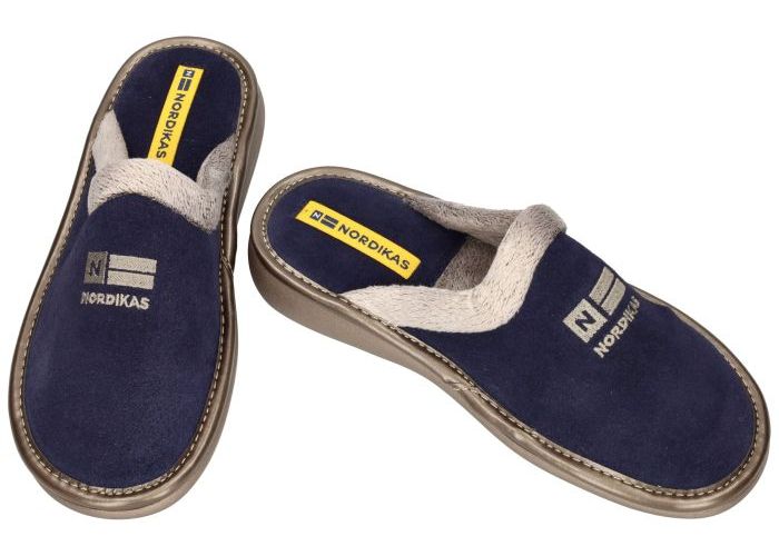 Nordikas 238-O/8  pantoffels blauw donker