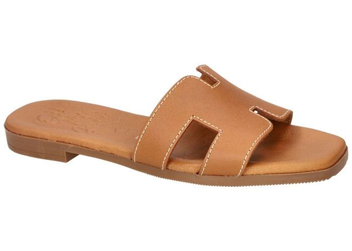 Damesschoenen Oh! My Sandals SLIPPERS & MUILTJES 5810 Cognac/caramel