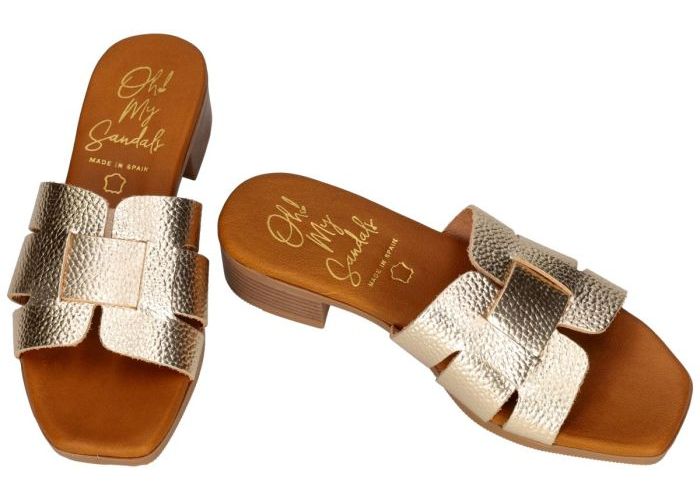 Oh! My Sandals 5880 slippers & muiltjes goud