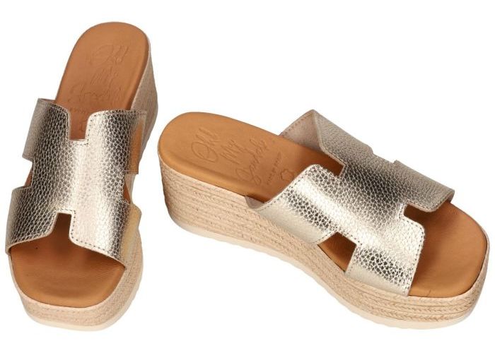 Oh! My Sandals 6030 slippers & muiltjes goud
