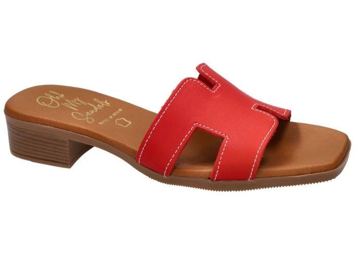 Damesschoenen Oh! My Sandals SLIPPERS & MUILTJES 5810 A Rood